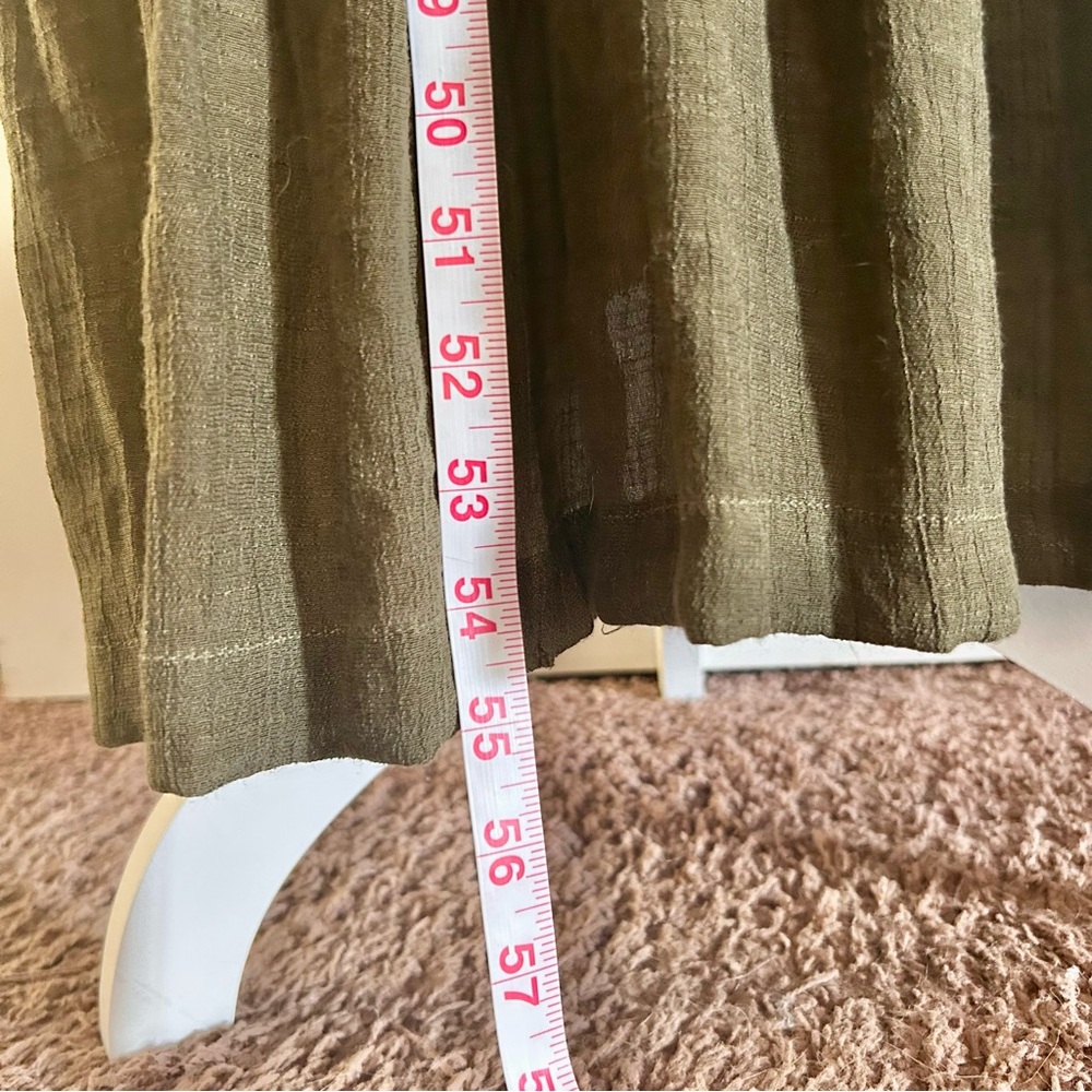 Flawless Flowy Bohemian Chic Forest/Olive Green Maxi Dress Size Small - Picture 14 of 15
